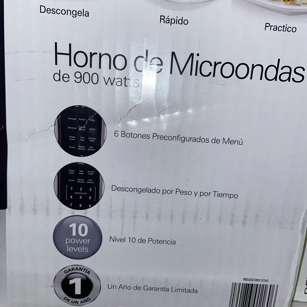 Horno de Microondas 900 Watts